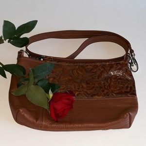Bamzi Bags leather rose crossbody bag